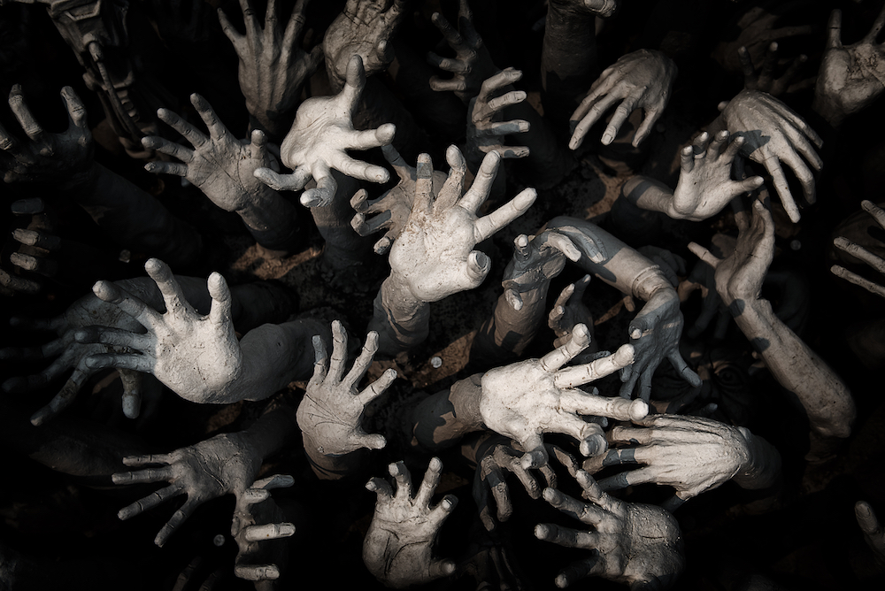 Hand ghosts by raybon009, licensed from iStock